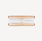 ¡®Jewelicorn¡¯ZERO 1 TWO-BAND LOOPS AND WHITE CERAMIC SPIRAL PINK GOLD RING