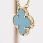 ¡®Jewelicorn¡¯CLOVER 15MM VINTAGE TURQUOISE NECKLACE