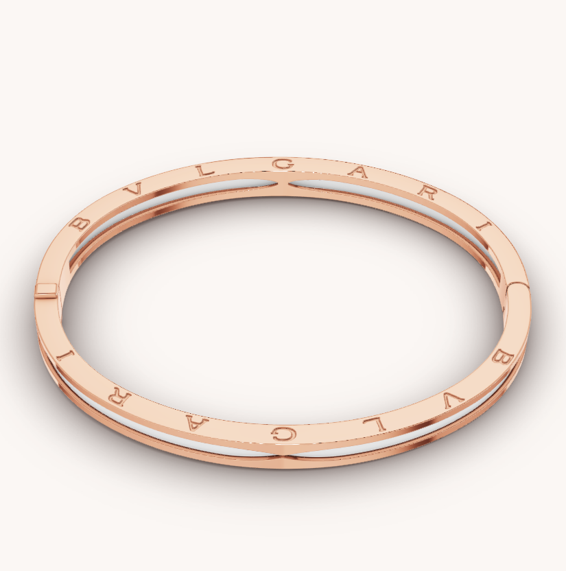 ¡®Jewelicorn¡¯ZERO 1 PINK GOLD WITH WHITE CERAMIC BRACELET