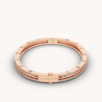 ¡®Jewelicorn¡¯ZERO 1 SPIRAL AND PAVED DIAMOND PINK GOLD BRACELET