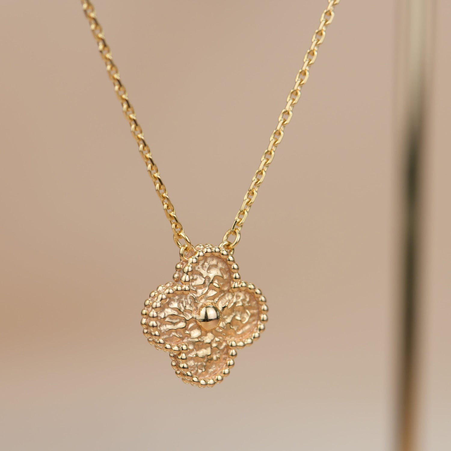 ¡®Jewelicorn¡¯CLOVER 15MM  BRONZING NECKLACE