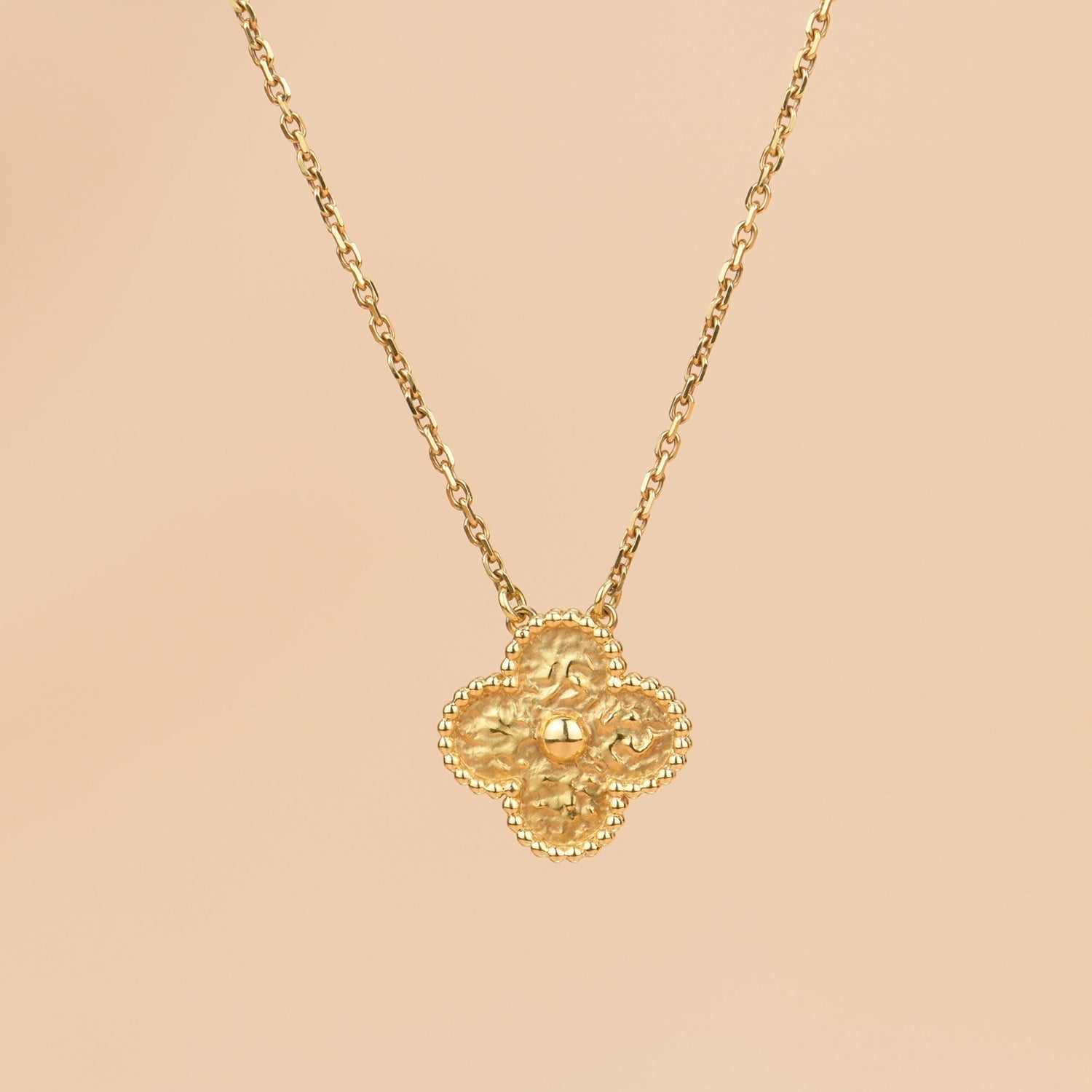 ¡®Jewelicorn¡¯CLOVER 15MM  BRONZING NECKLACE