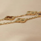 [⭐JeweliWhal] CLOVER 5 MOTIF RED CORNELIAN BRACELET COLLECTION