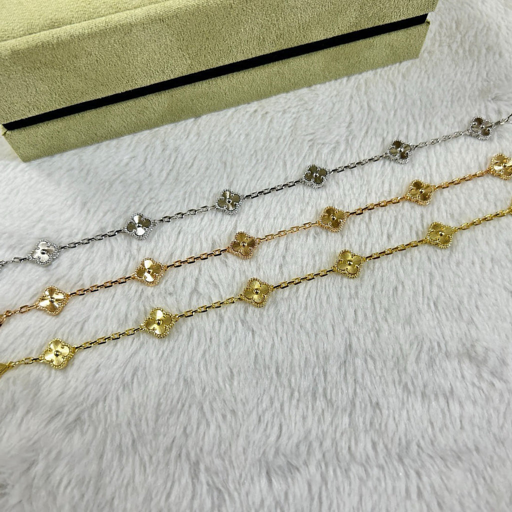 [⭐JeweliWhal]CLOVER 6 MOTIF DIAMOND BRACELET