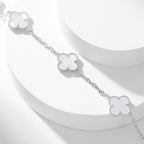 ¡®Jewelicorn¡¯CLOVER 10 MOTIFS WHITE MOTHER OF PEARL NECKLACE