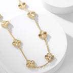 ®Jewelicorn®クローバー 10モチーフ レーザーネックレス