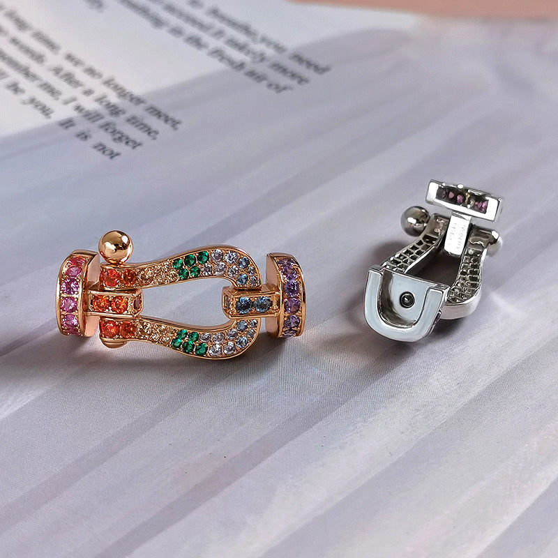 ¡®Jewelicorn¡¯FORCE LARGE HORSESHOE  COLORED DIAMOND BRACELET ROSE GOLD