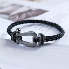¡®Jewelicorn¡¯FORCE LARGE SERIES HORSESHOE BLACK SAMURAI BRACELET
