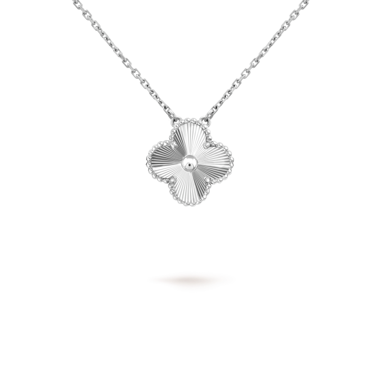 ¡®Jewelicorn¡¯CLOVER 15MM LASER NECKLACE SILVER