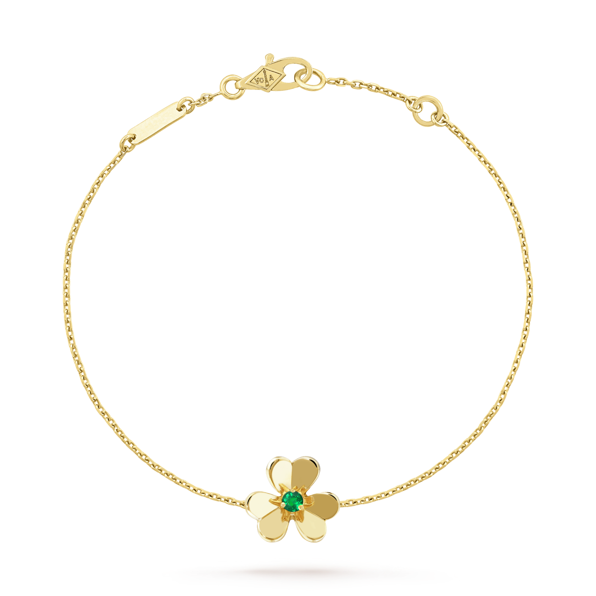 ¡®Jewelicorn¡¯FRIVOLE GOLD FLOWER PINK MALACHITE BRACELET
