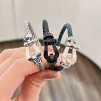 ®Jewelicorn® FORCE ラージホースシュー フルダイヤモンドブレスレット シルバー