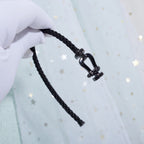 ¡®Jewelicorn¡¯FORCE LARGE SERIES HORSESHOE BLACK SAMURAI BRACELET