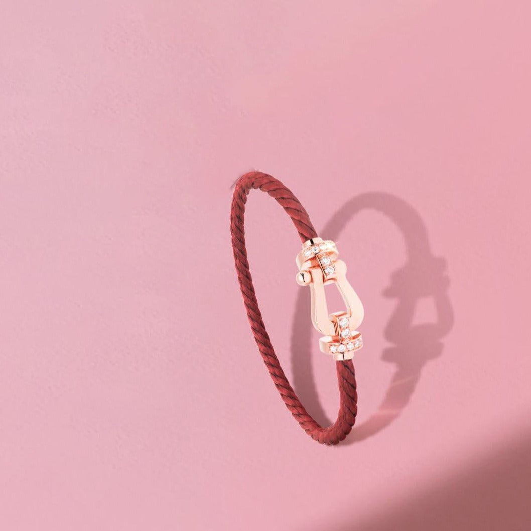 ¡®Jewelicorn¡¯FORCE 10 HALF DIAMOND PINK GOLD RED CORDERI LARGE AND MEDIUM MODEL