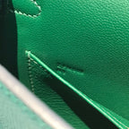 HM KELLY MINI 20 GRÜN EPSOM GOLD BESCHLÄGE