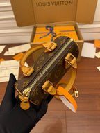 NANO SPEEDY 16 ZOLL BRAUN MONOGRAMM-LEINWAND GOLDENE BESCHLÄGE