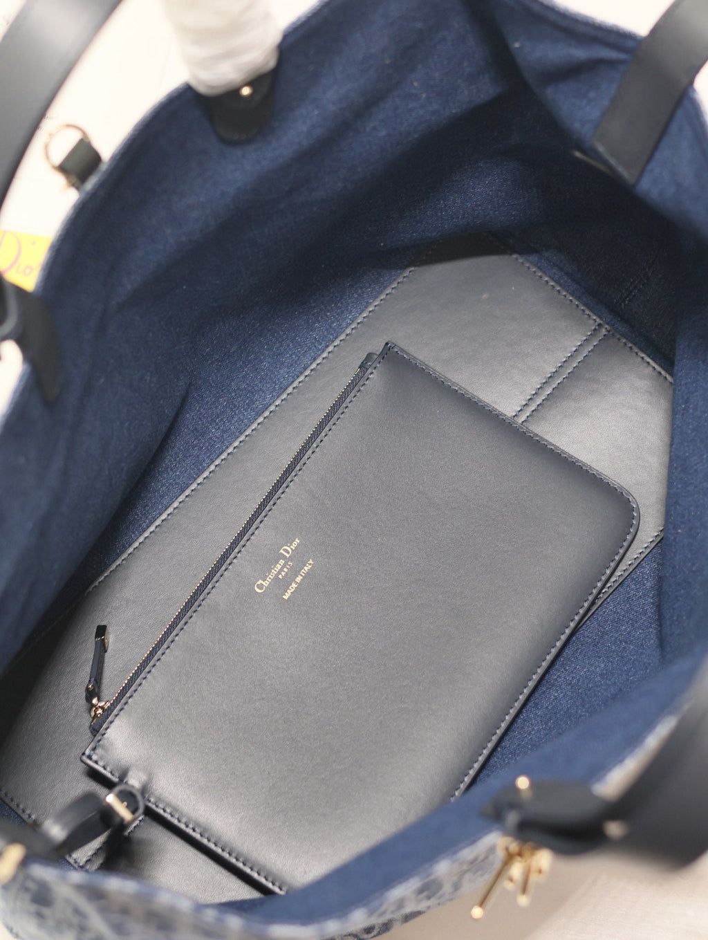 GROSSER TOUJOURS 37 BLAUER DENIM-OBLIQUE-JACQUARD