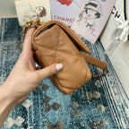 CC MEDIUM 26 Flap Bag in Peanut Lambskin