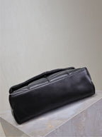 LOULOU DUFFER MEDIUM 29 IN ALL BLACK LAEEPSLED BLACK HARDWARE