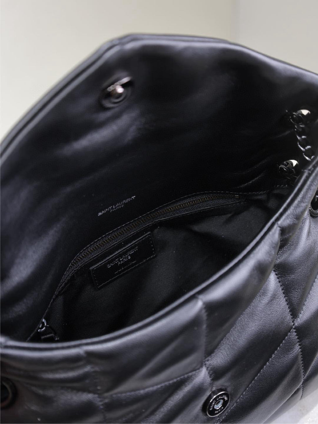 LOULOU DUFFER MEDIUM 29 IN ALL BLACK LAEEPSLED BLACK HARDWARE