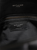 LOULOU DUFFER MEDIUM 29 IN ALL BLACK LAEEPSLED BLACK HARDWARE