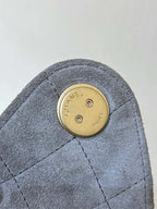 CC 25 HANDBAG IN GREY 30 SUEDE GOLD HARDWARE