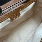 DIANA MINI BAG 24 WITH WEB IN WINE RED LACQUER CALFSKIN BAMBOO HANDLE