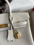 HM Birkin 25 cm Creme Togo Leder Gold Beschläge