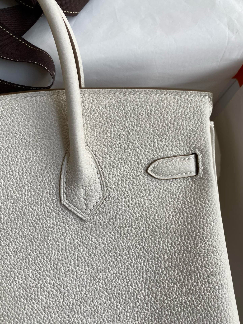 HM Birkin 25 cm Creme Togo Leder Gold Beschläge