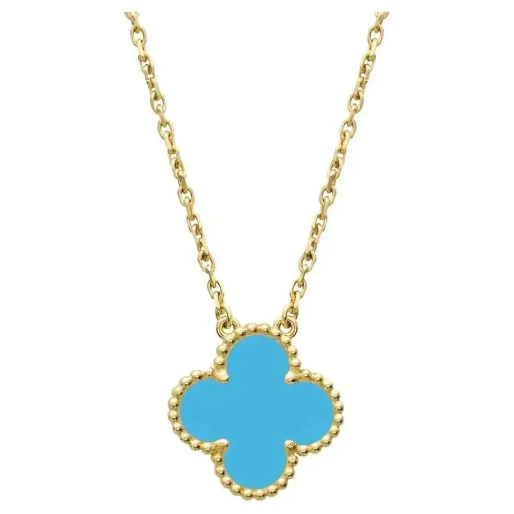 ¡®Jewelicorn¡¯CLOVER 15MM VINTAGE TURQUOISE NECKLACE