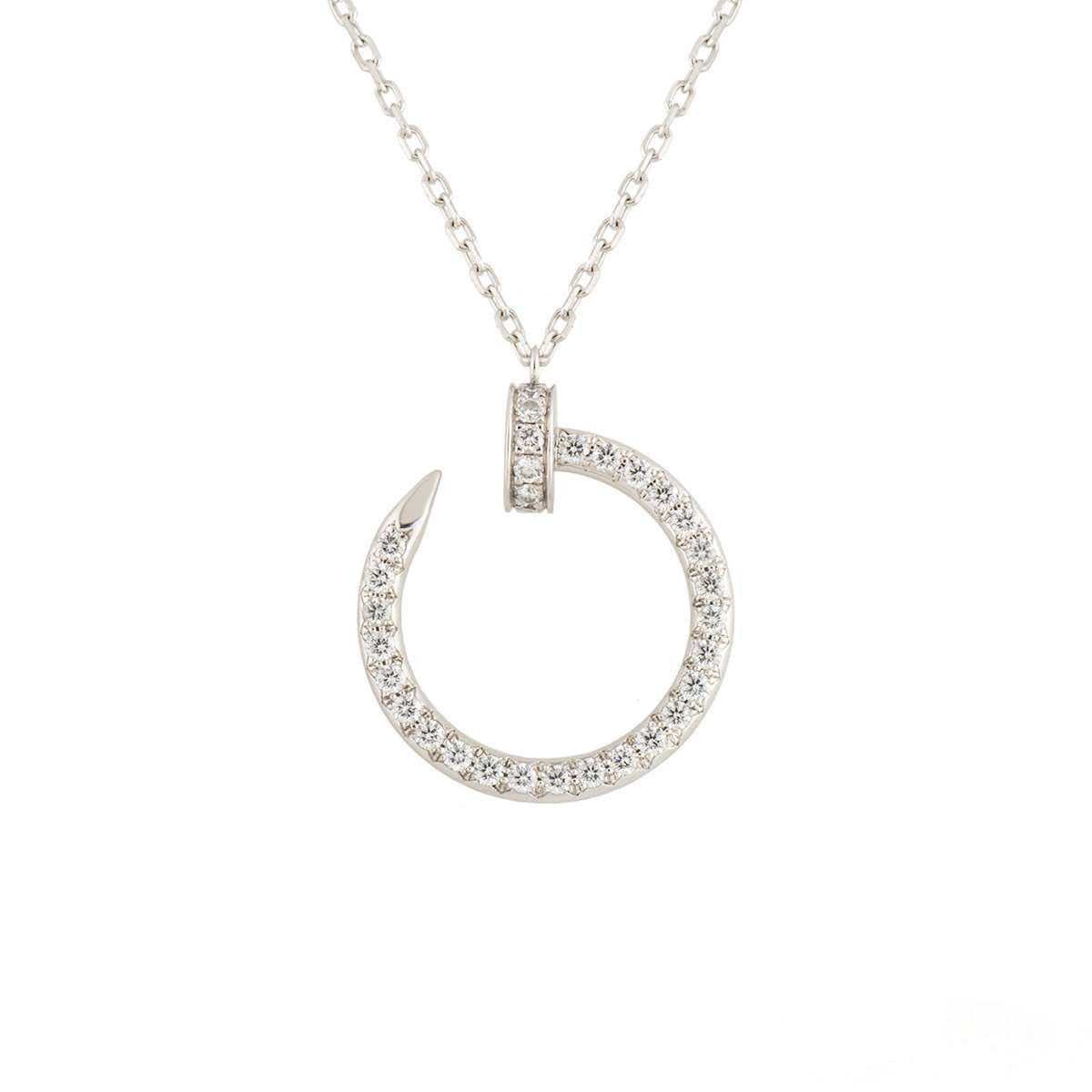¡®Jewelicorn¡¯JUSTE NECKLACE SILVER DIAMONDS