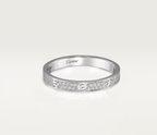 [⭐JeweliWhal]LOVE RING 2.6mm-wide full-diamond ring silver
