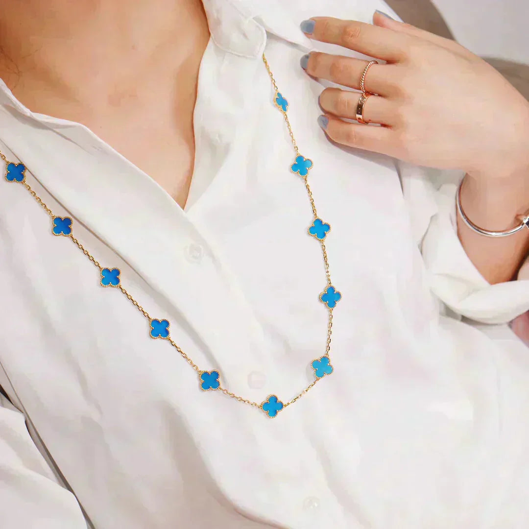 ¡®Jewelicorn¡¯CLOVER 20 MOTIFS TURQUOISE GOLD