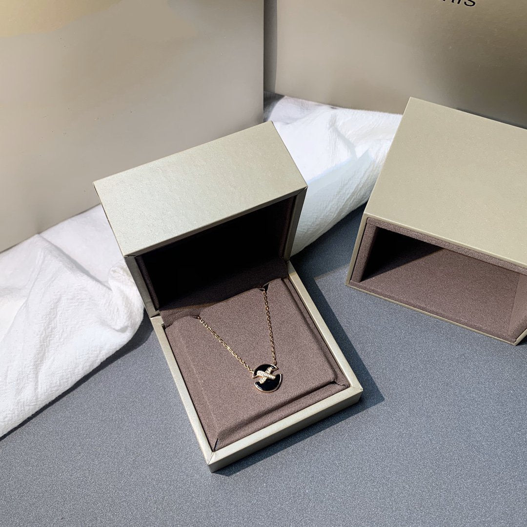 ®Jewelicorn¡¯ピンクゴールド ダイヤモンドネックレス