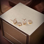 ¡®Jewelicorn¡¯JEUX DE GOLD DIAMOND EARRINGS