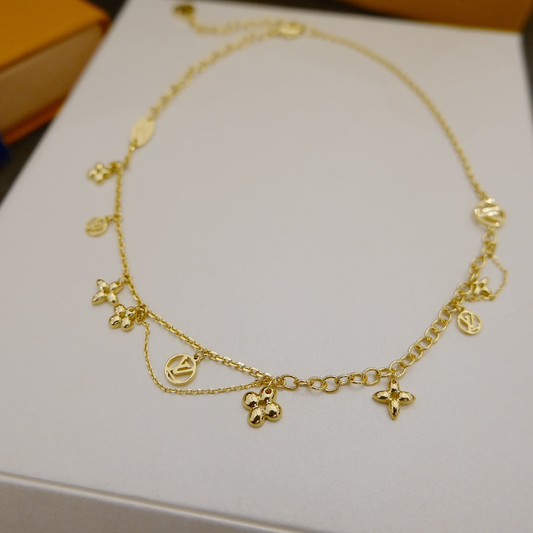 ¡®Jewelicorn¡¯BLOOMING SUPPLE NECKLACE BRASS