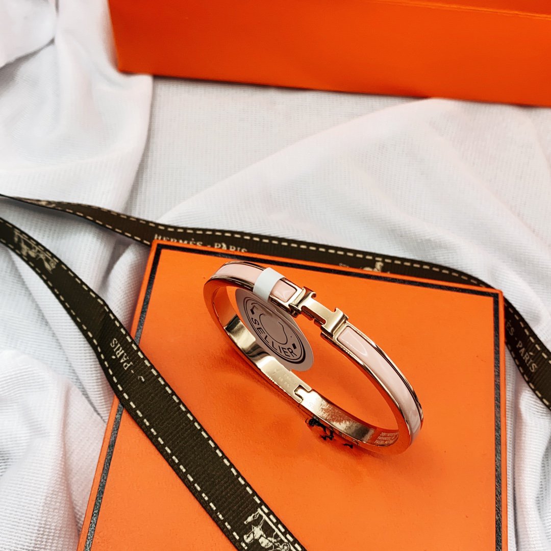 ¡®Jewelicorn¡¯CLASSIC HM CLIC  PINK 8MM ENAMEL BRACELET