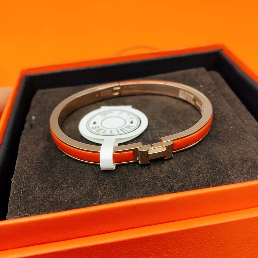 ®Jewelicorn®クラシック HM クリック レッド 8mm エナメルブレスレット