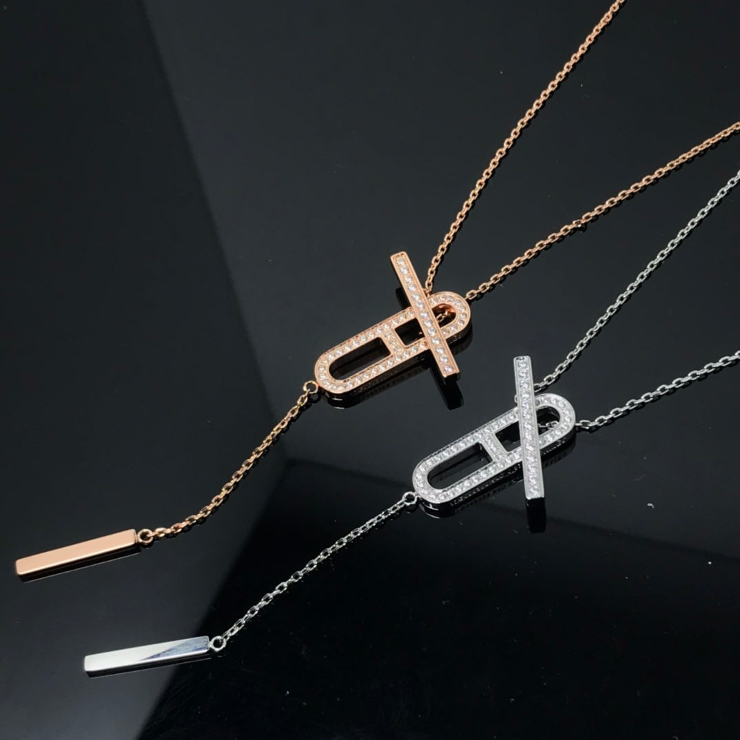 ¡®Jewelicorn¡¯HM NECKLACE PLATINUM ROSE GOLD DIAMOND