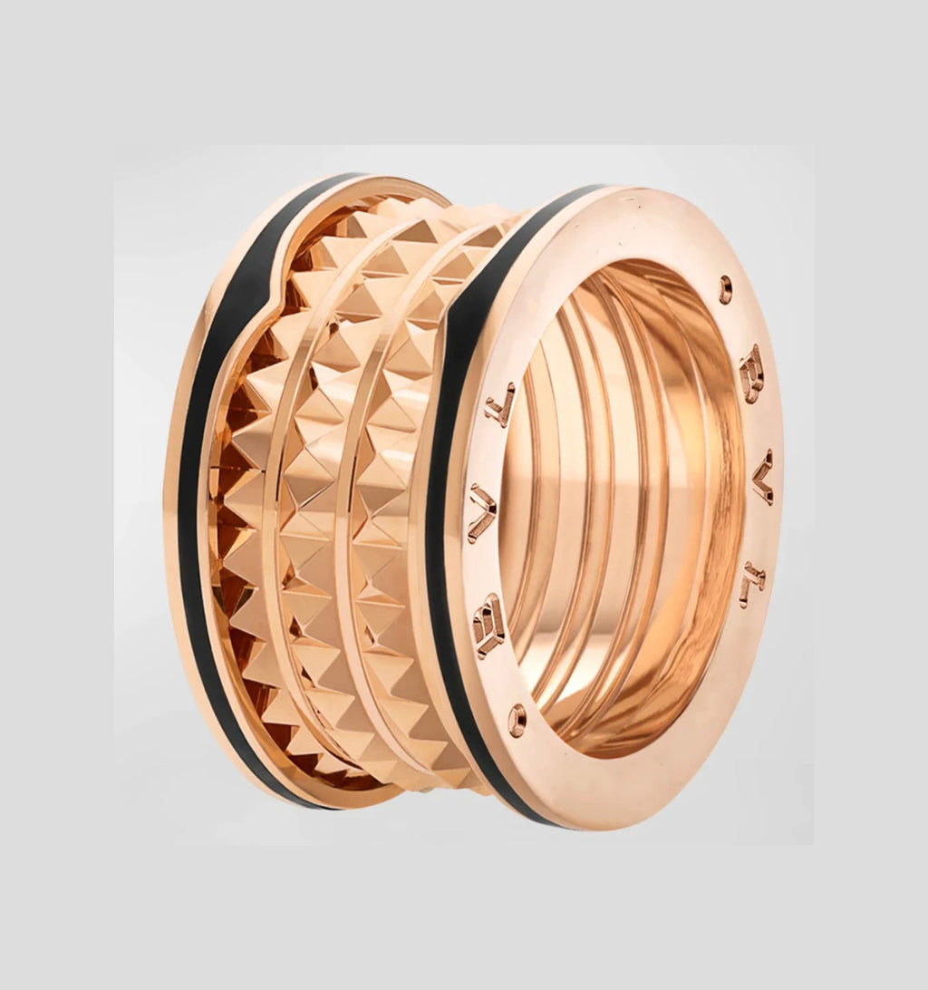 ¡®Jewelicorn¡¯ZERO 1 ROCK BLACK CERAMIC PINK GOLD LARGE MODEL