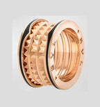 ¡®Jewelicorn¡¯ZERO 1 ROCK BLACK CERAMIC PINK GOLD LARGE MODEL