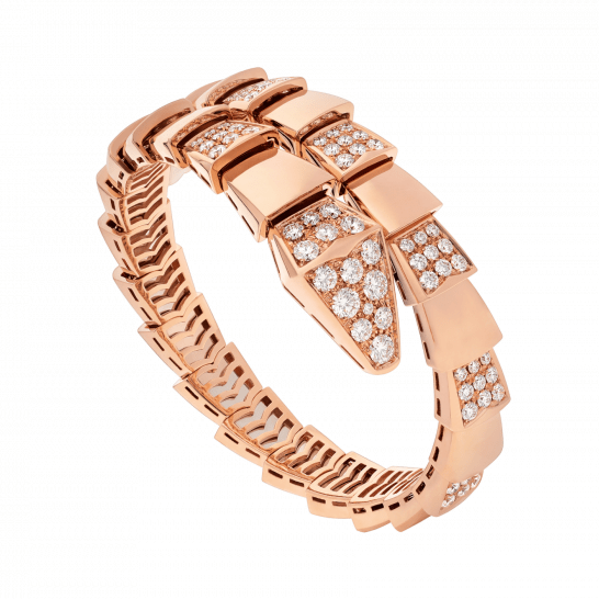 ¡®Jewelicorn¡¯SERPENTI WIDE BRACELET PINK GOLD DIAMOND
