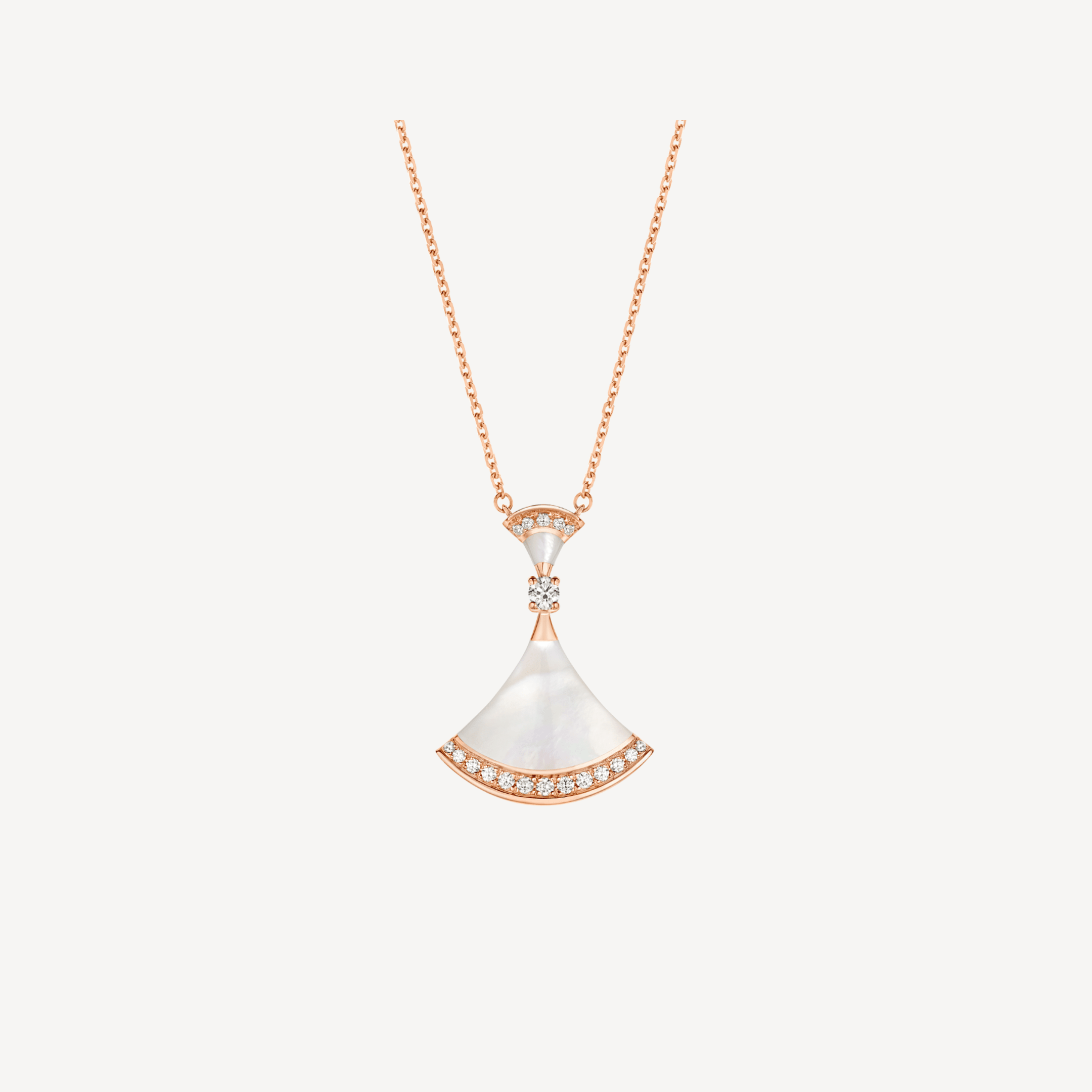 ¡®Jewelicorn¡¯DREAM NECKLACE MOP PINK GOLD DIAMOND