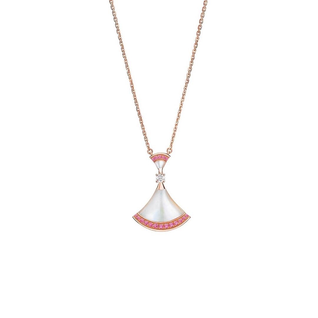 ¡®Jewelicorn¡¯DREAM NECKLACE MOP PINK DIAMOND