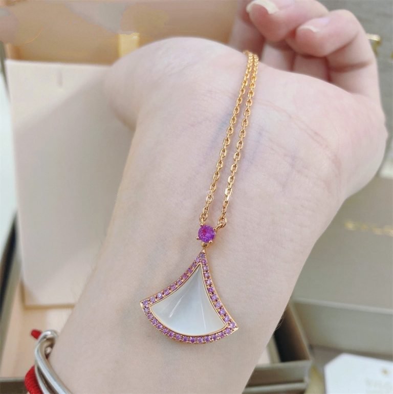 ¡®Jewelicorn¡¯DREAM NECKLACE MOP DIAMOND PINK