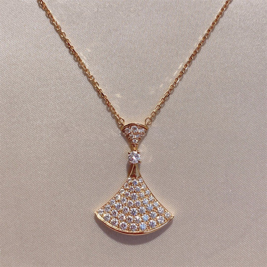 ¡®Jewelicorn¡¯DREAM NECKLACE PINK GOLD FULL DIAMOND
