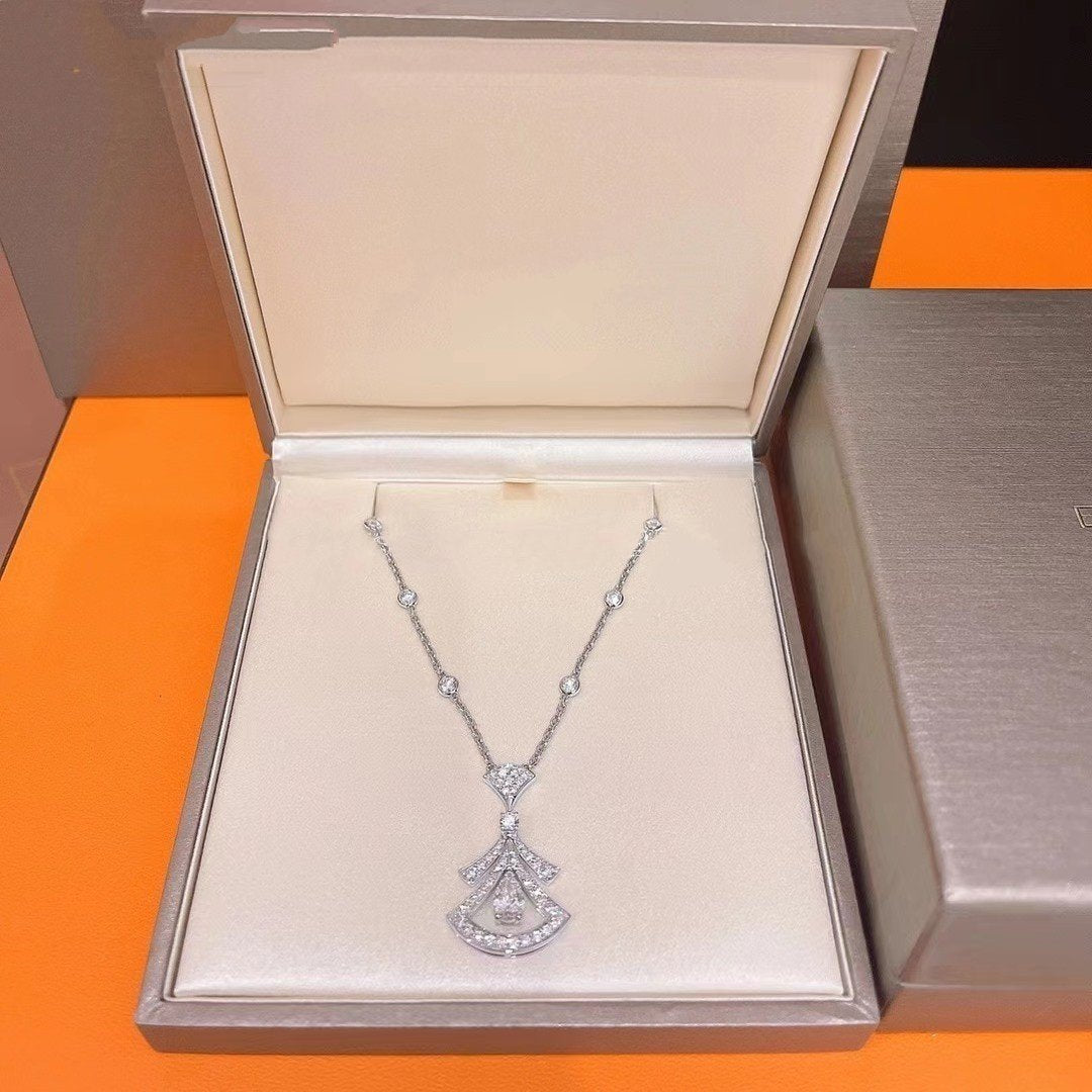 ¡®Jewelicorn¡¯DREAM NECKLACE WHITE DIAMOND SILVER