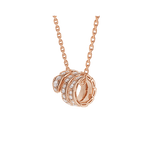 ¡®Jewelicorn¡¯SERPENTI KETTE AUS ROSA GOLD DOPPELRING MIT DIAMANT