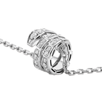 ®Jewelicorn® セルペンティネックレス ダブルリング ダイヤモンド