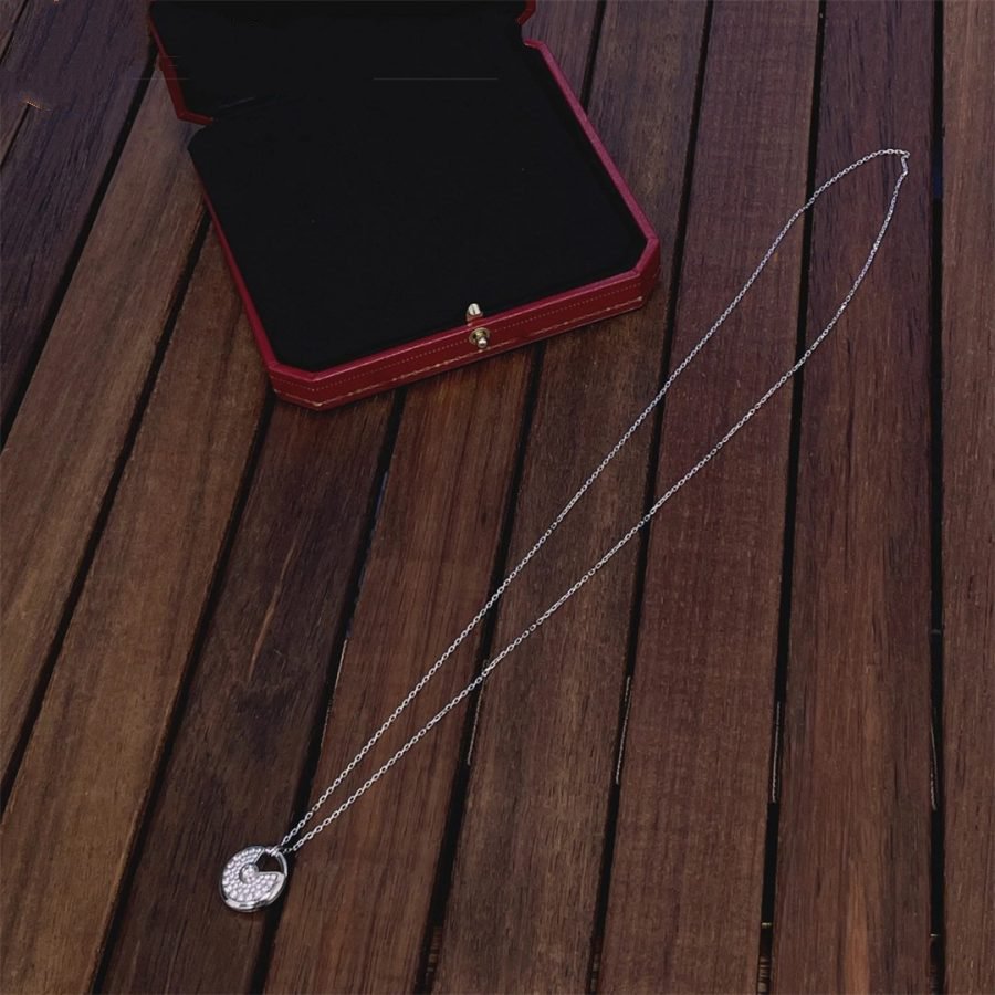 ®Jewelicorn® アミュレット シルバー フルダイヤモンド ネックレス