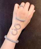 ¡®Jewelicorn¡¯CLASH SILVER BRACELET